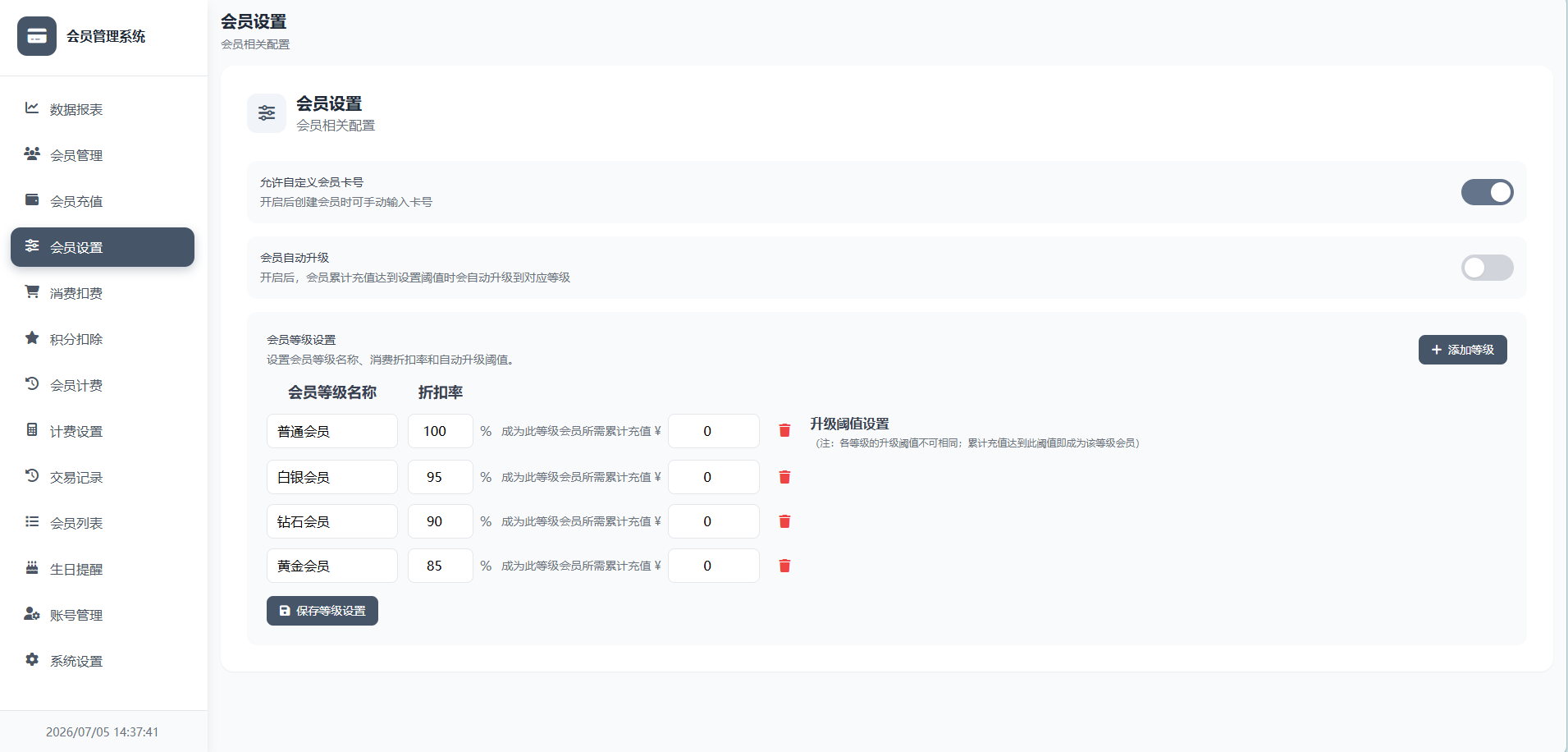 图片[3]-会员管理系统php-自动升级会员等级-壹叁博客网